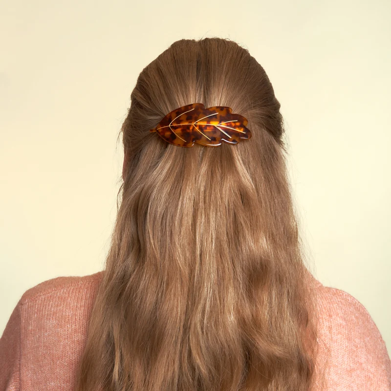 French Barrette Feuille