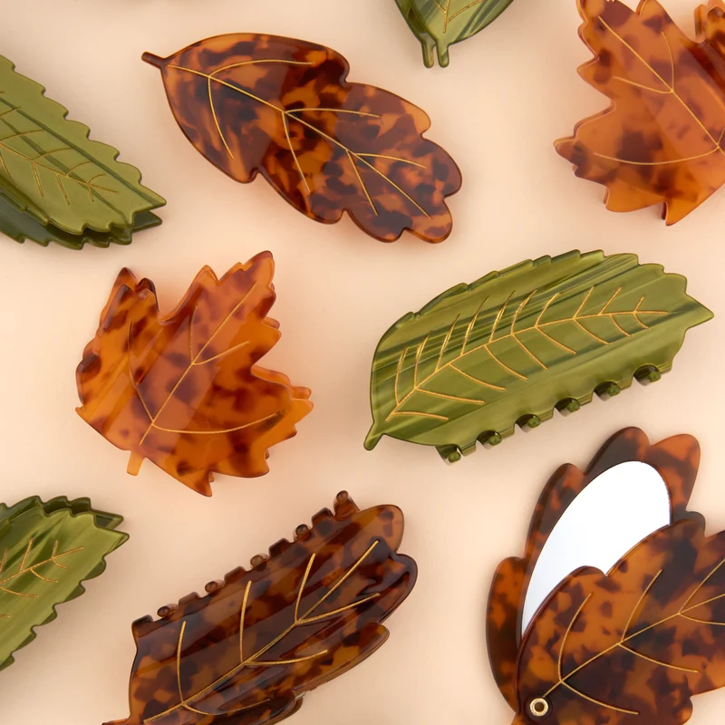 French Barrette Feuille