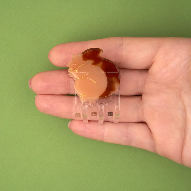 Mini pince à cheveux Écureuil