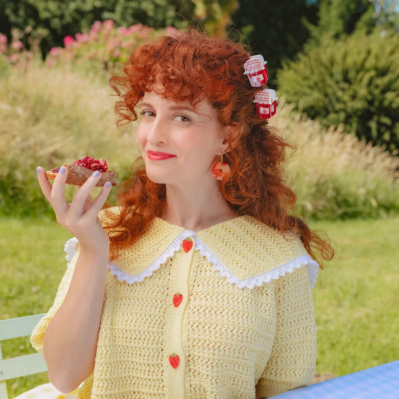 Mini pince à cheveux Confiture