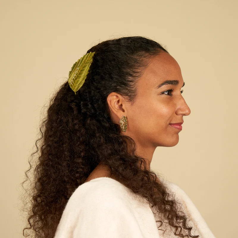 Pince à cheveux Feuille de châtaignier