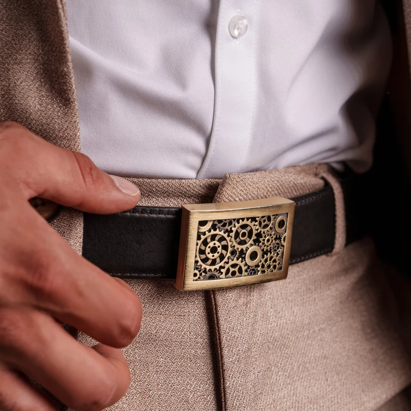 Boucle de ceinture Engrenages en bronze