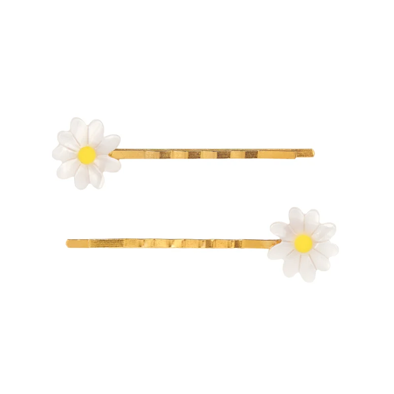 Duo Barrettes fines Pâquerettes