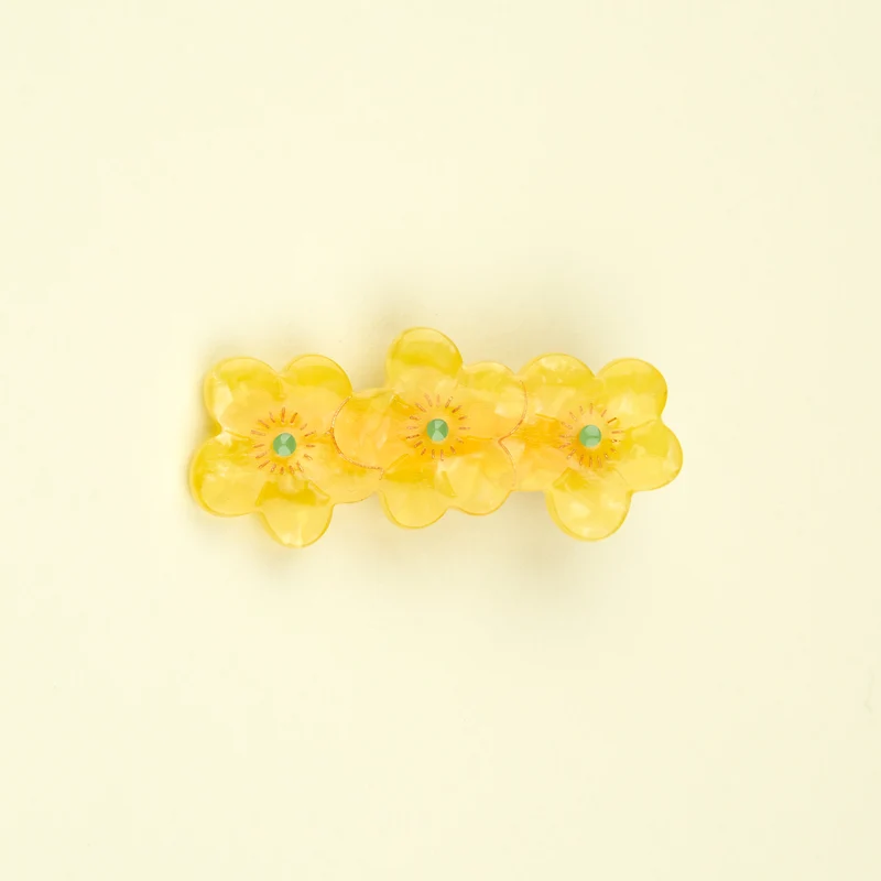 Barrette Bouton d'or