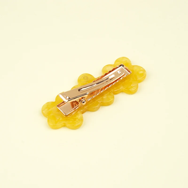 Barrette Bouton d'or