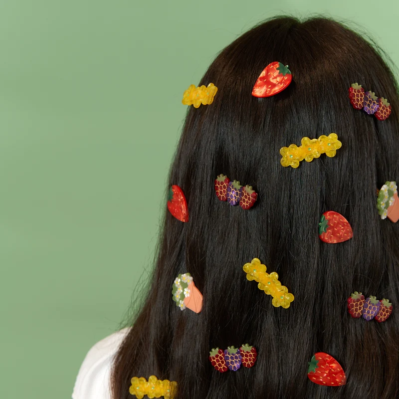Barrette Bouton d'or