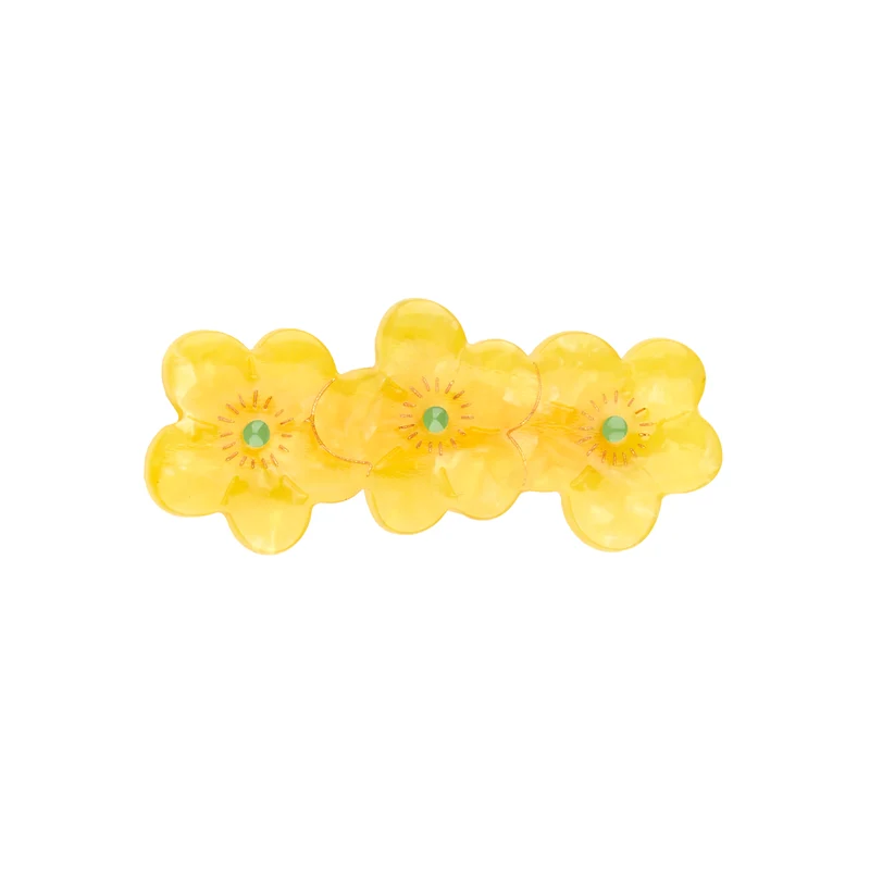 Barrette Bouton d'or