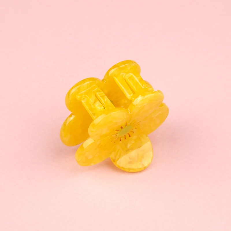 Mini pince à cheveux Bouton d'Or