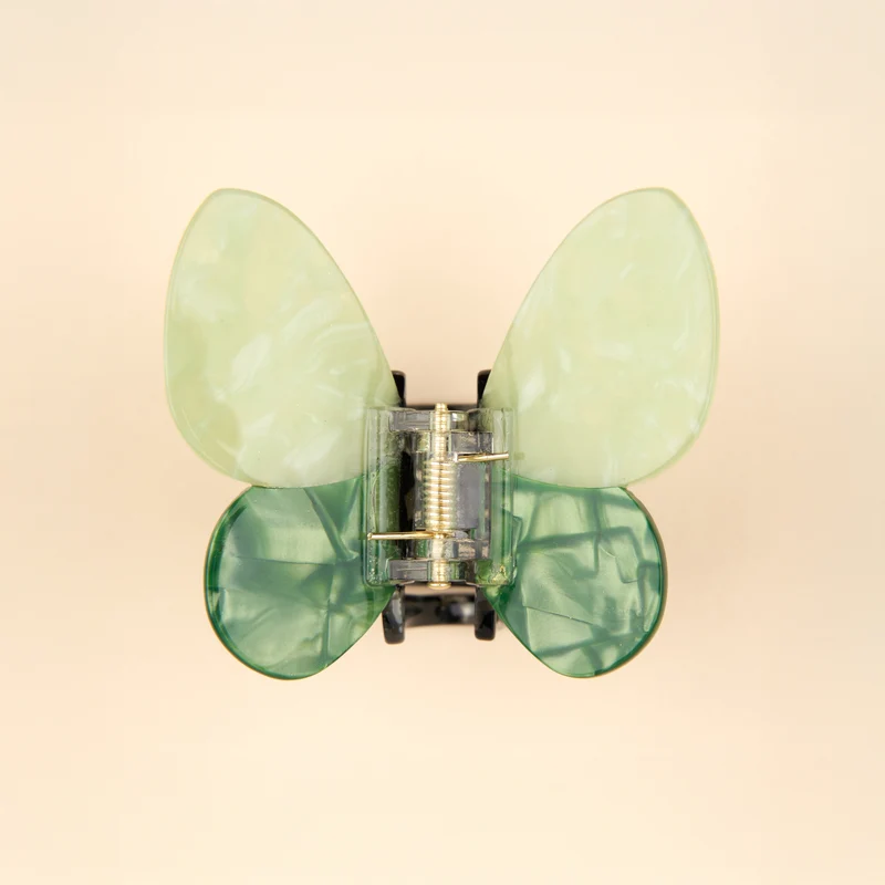 Pince à cheveux Papillon Vert