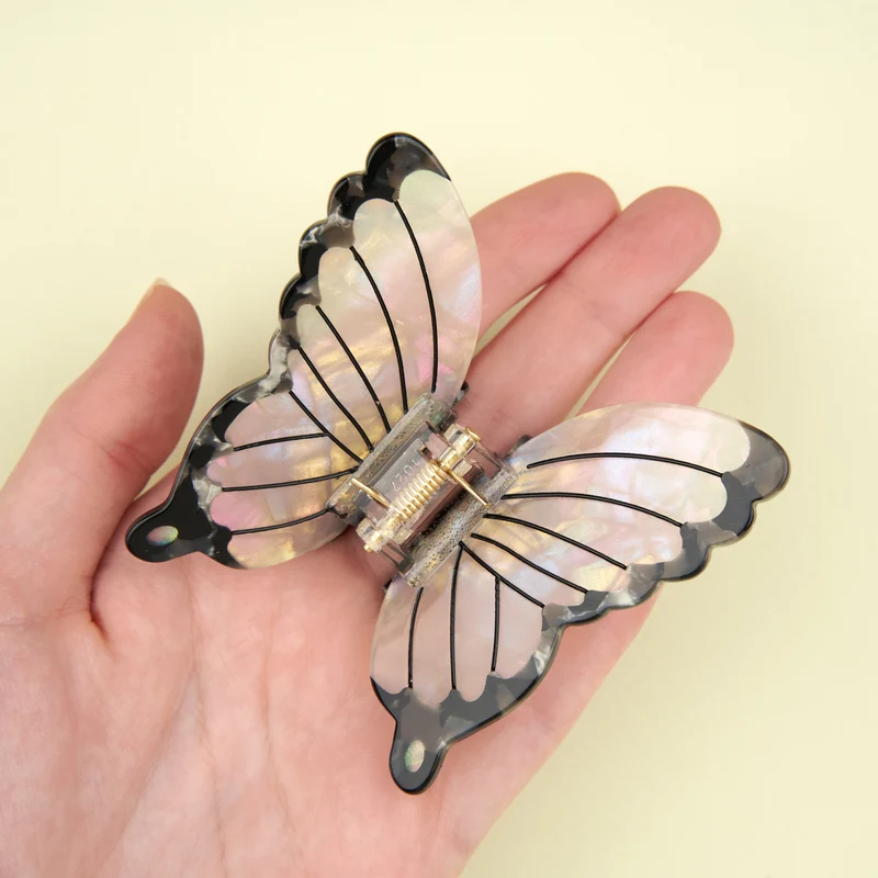 Pince à cheveux Papillon Blanc