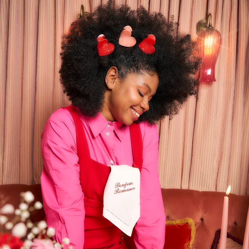 Pince à cheveux Coeur Rouge