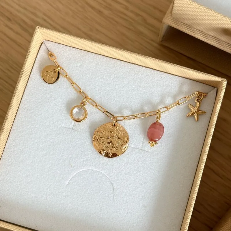 Collier charms personnalisable plaqué or
