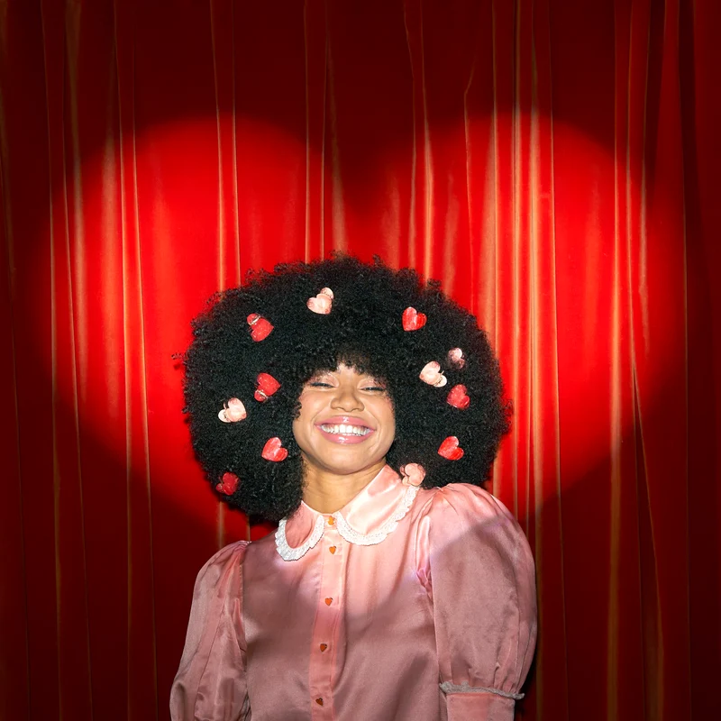 Mini pince à cheveux Coeur