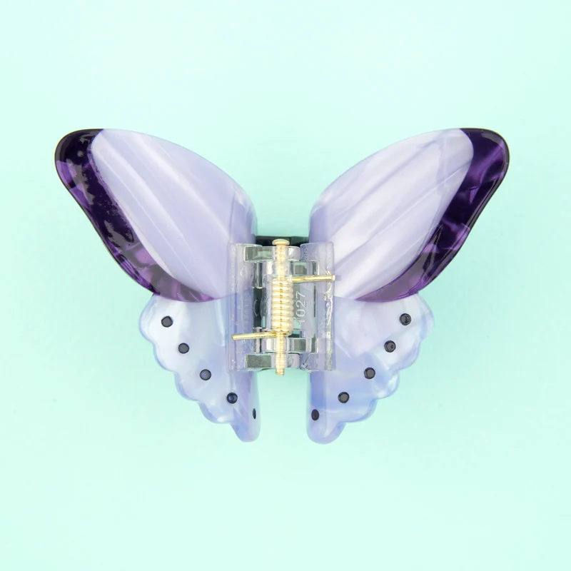 Pince à cheveux Papillon Mauve