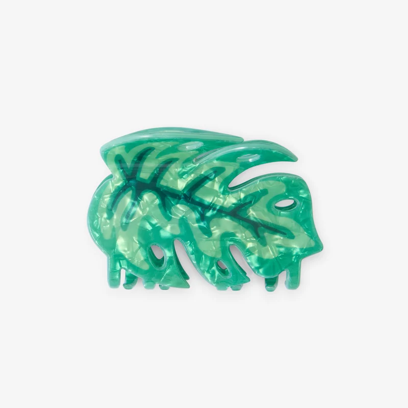 Pince à cheveux feuille de monstera