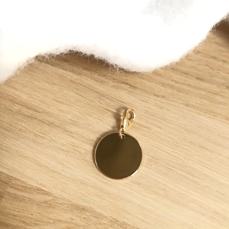 Charm "Médaille" plaqué or