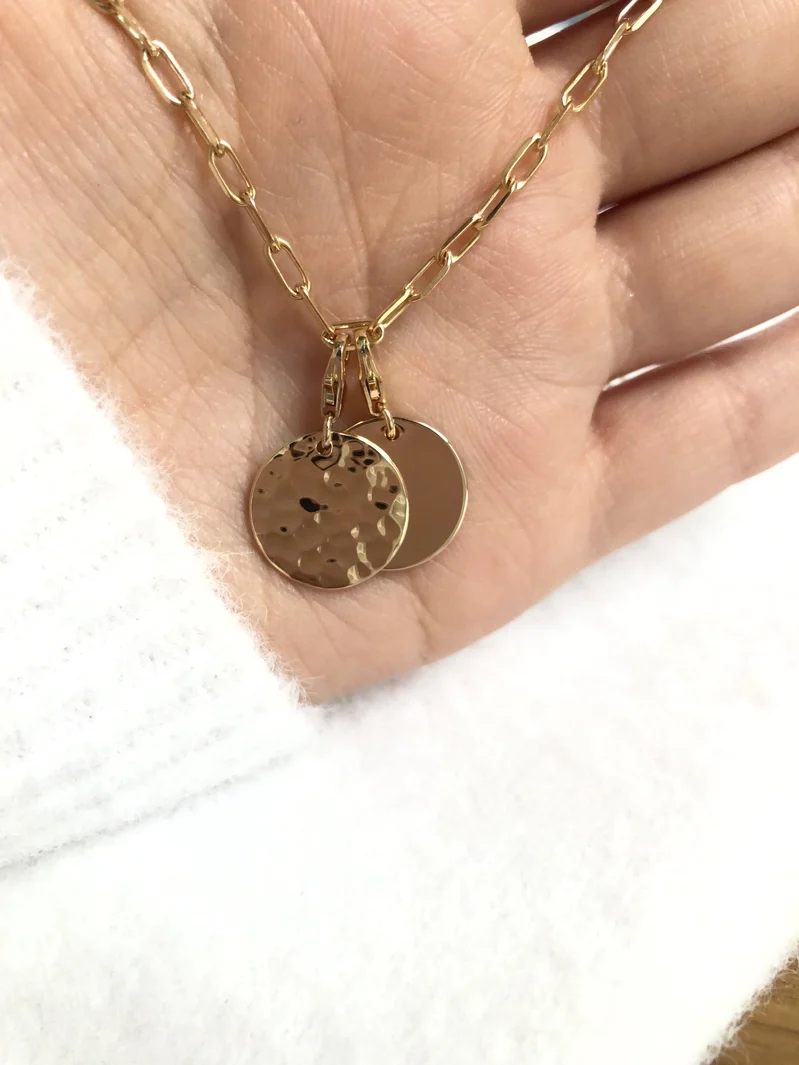Charm "Médaille" plaqué or