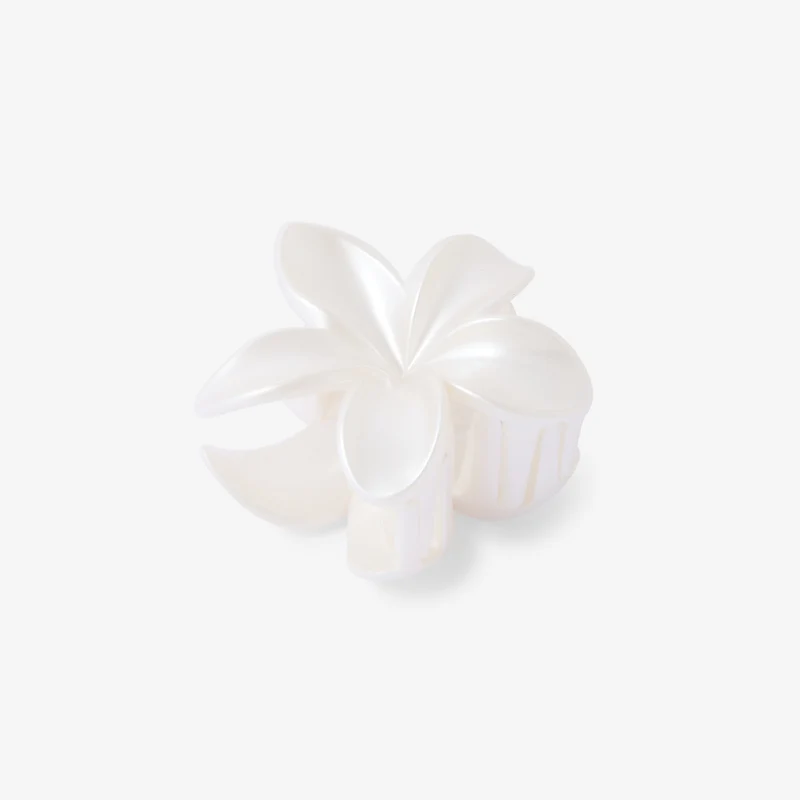 Pince à cheveux fleur ivoire