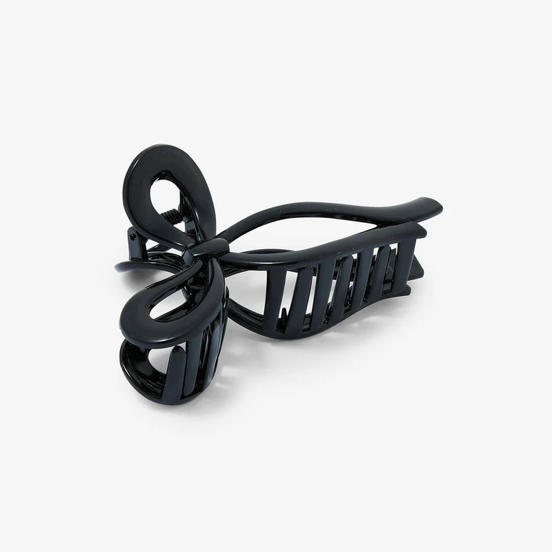 Pince à cheveux nœud noir