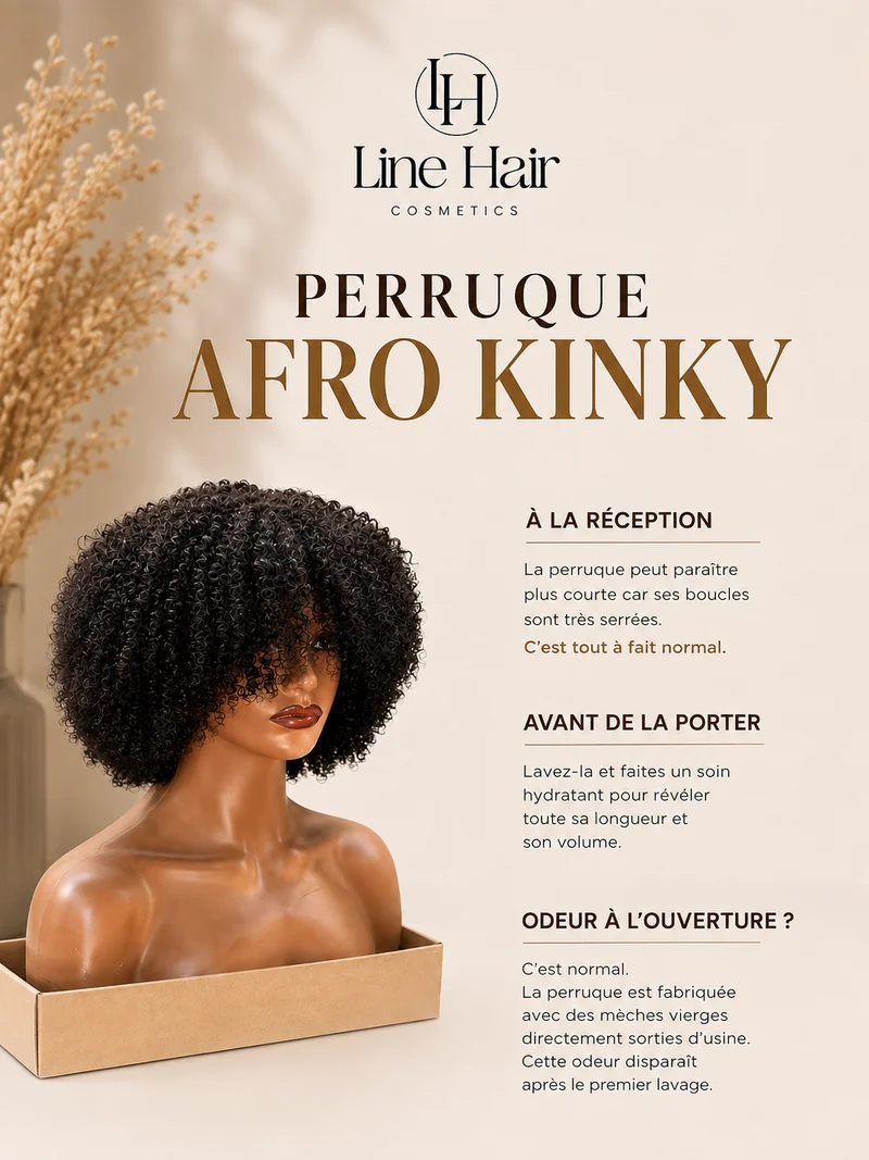 La perruque afro kinky