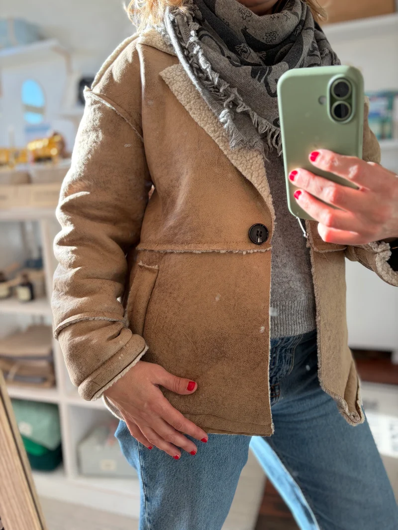 Veste Aviateur Amy / Beige