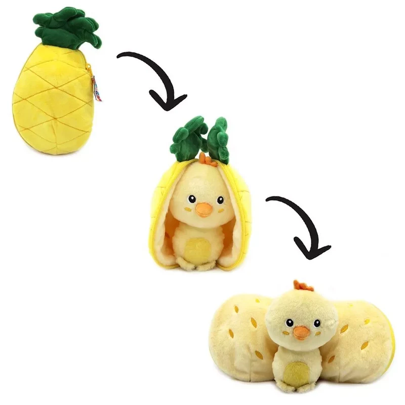 Peluche Nugget le poussin / Ananas
