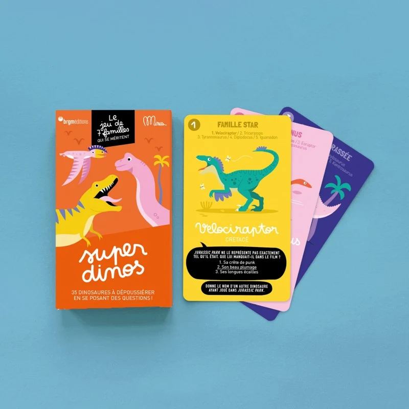 Jeu de 7 familles qui se méritent - SUPER DINOS