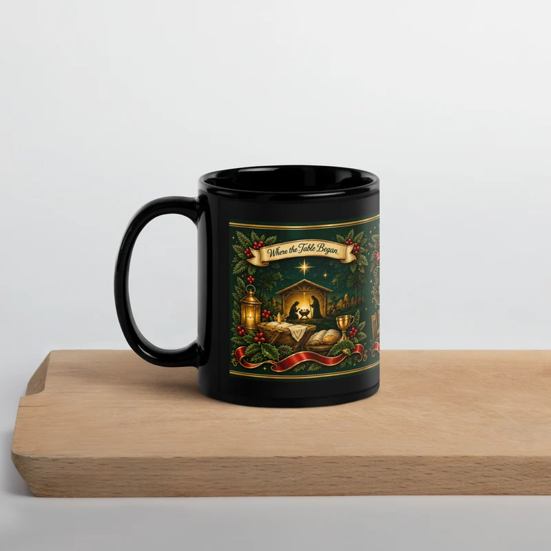God Is A Mission™ — 2026 Founding Collection Black Glossy Mug