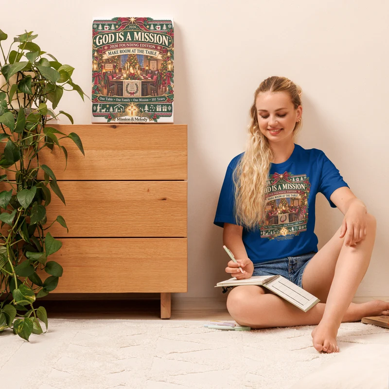 Mission & Melody — Make Room at the Table | 2026 Founding Edition Unisex T-Shirt