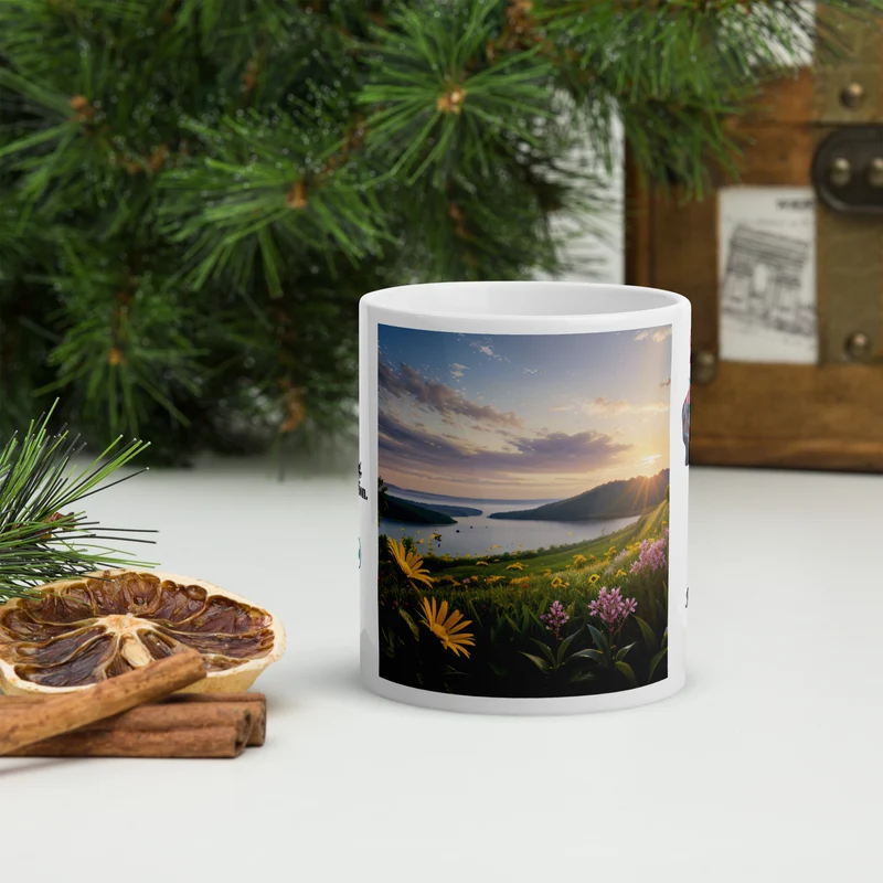 Custom White Glossy Mug - Sturdy & Stylish, Available in 11 oz, 15 oz, and 20 oz Sizes