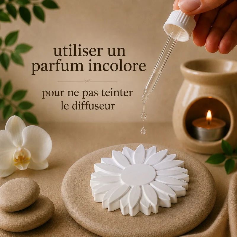 🐢 Galets diffuseurs à parfumer en forme de fleur – Lot de 4