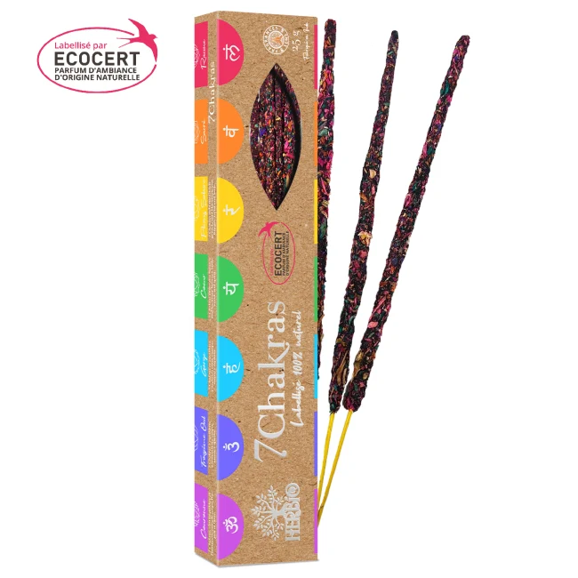 Encens Smudge Herbio – 100% Naturel | Purification, Résines & Huiles Essentielles | Certifié Ecocert – Paquet 20g (60 min)