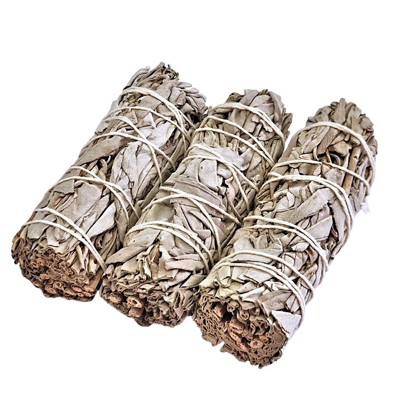 🌿 Fagot de Sauge Blanche Naturelle (25-30 g / 10,5 cm)