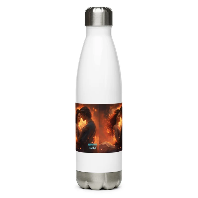 Soulful FLASK Sports Water Bottle - High-Grade Stainless Steel Gym & Sport Bottle for Men and Women - 17 oz, Leak Proof, Double-Walled Insulated Thermos