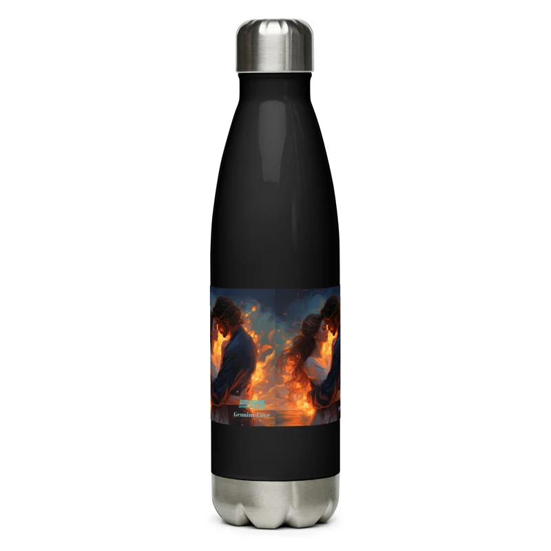 Genuine Love FLASK Sports Water Bottle - High-Grade Stainless Steel, Leak Proof, Double-Walled Insulated ThermosStainless Steel Water Bottle