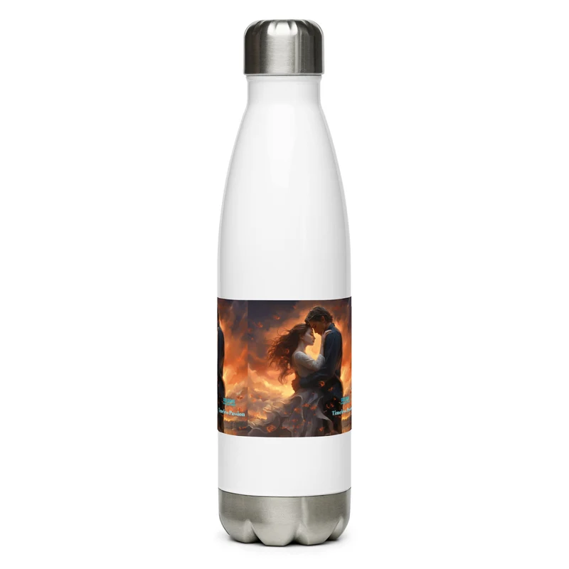 Timeless Passion FLASK Insulated Water Bottle - 17 oz, Leak-Proof Cap, Stainless Steel