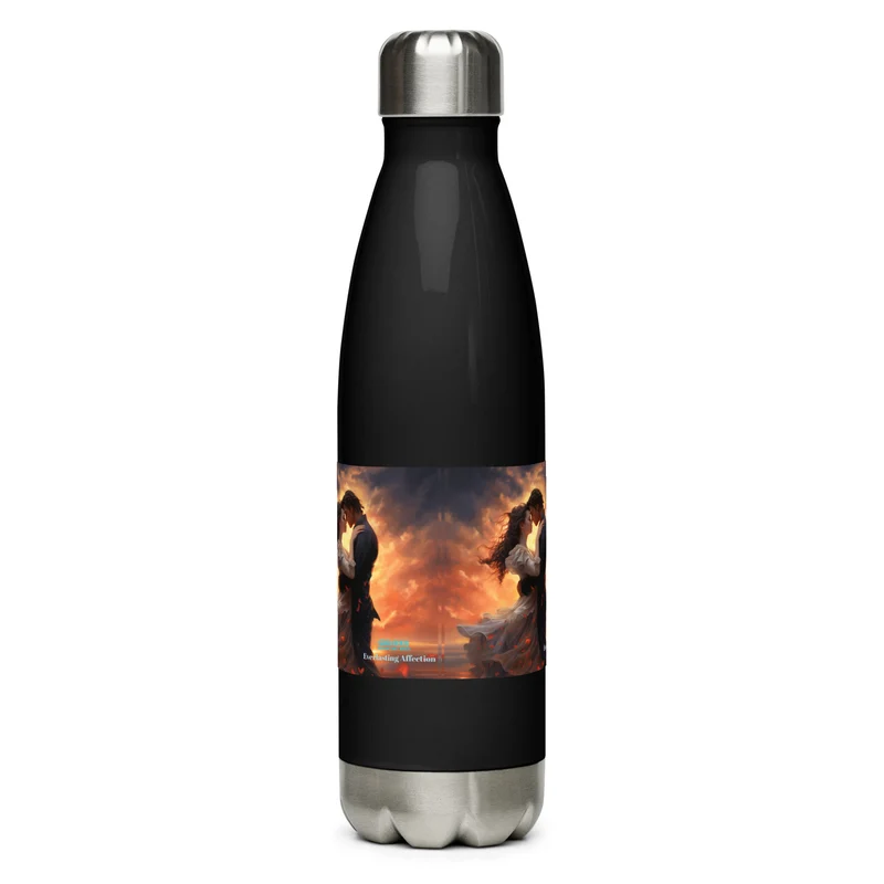 Everlasting Affection FLASK Sports Water Bottle - 17 oz, Leak-Proof Cap, Double-Wall Construction for Gym, Sports, and More!