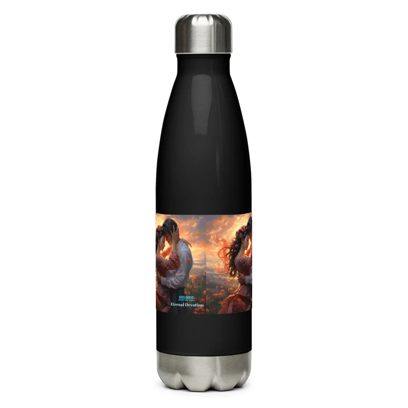 Insulated FLASK of Devotion - Stainless Steel Water Bottle for Sports, Gym, and School - 17 oz, Double-Wall Construction, Leak-Proof Cap