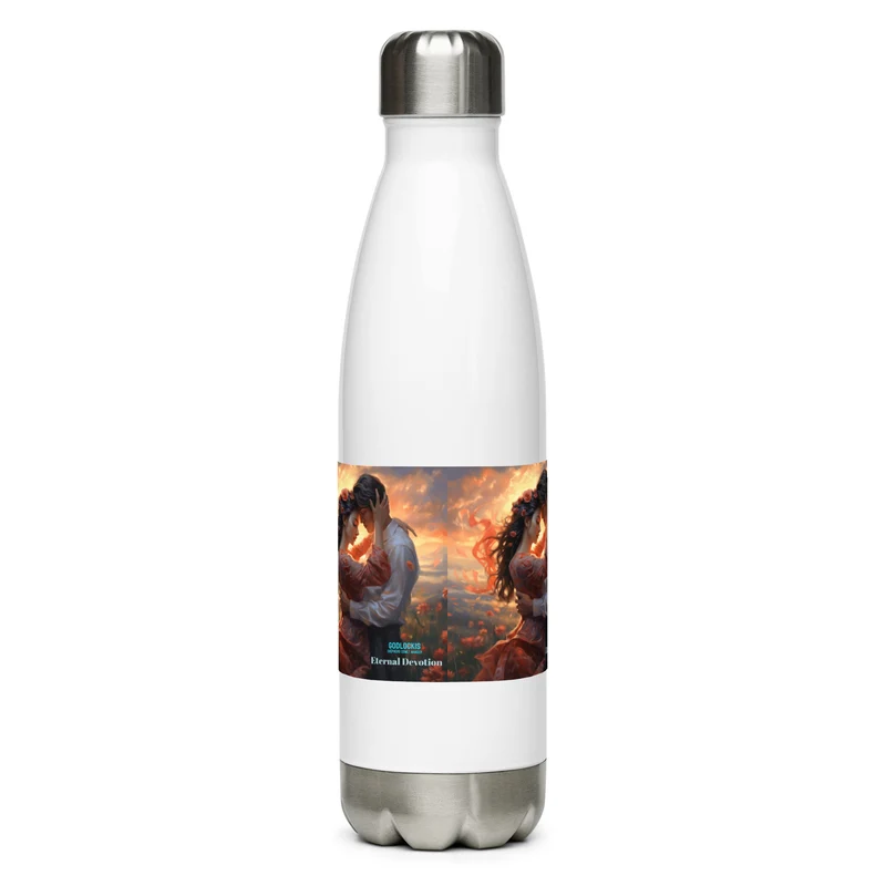 Insulated FLASK of Devotion - Stainless Steel Water Bottle for Sports, Gym, and School - 17 oz, Double-Wall Construction, Leak-Proof Cap