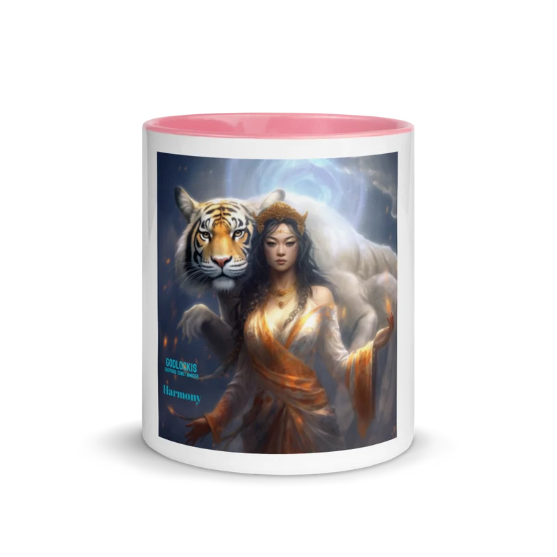 Harmony Ceramic Coffee Mug Set - Colorful Interior, Microwave and Dishwasher Safe, Perfect for Mug and Tea Lovers