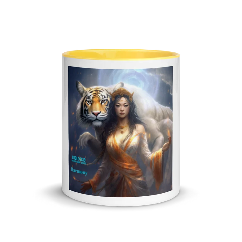 Harmony Ceramic Coffee Mug Set - Colorful Interior, Microwave and Dishwasher Safe, Perfect for Mug and Tea Lovers