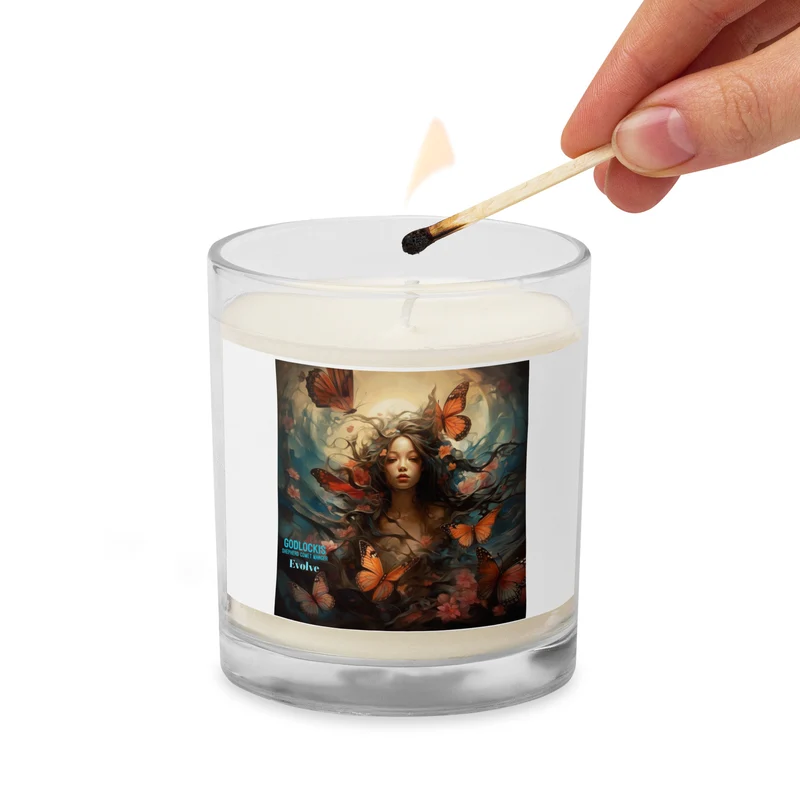 Evolve and Shine -On - Friendship Candle Gifts for Women, Men, Best Friends | Stylish Glass Jar Soy Wax Candle for Home Décor