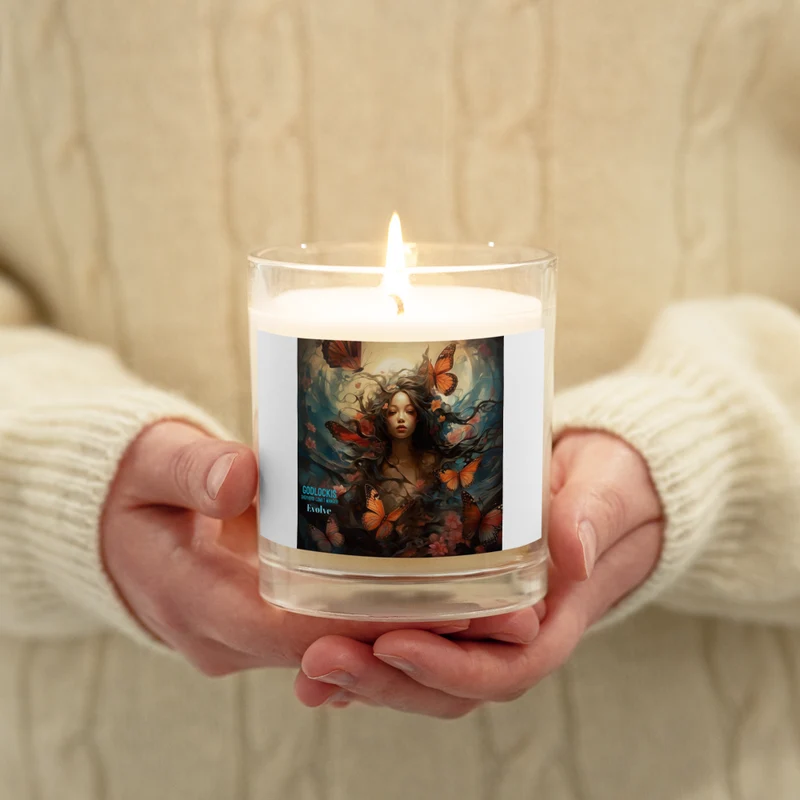 Evolve and Shine -On - Friendship Candle Gifts for Women, Men, Best Friends | Stylish Glass Jar Soy Wax Candle for Home Décor