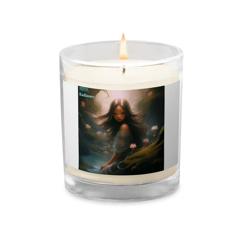 Flames of Transformation: Mama's Message of Strength and Mystery - Glass Jar Soy Wax Candle for Best Friends