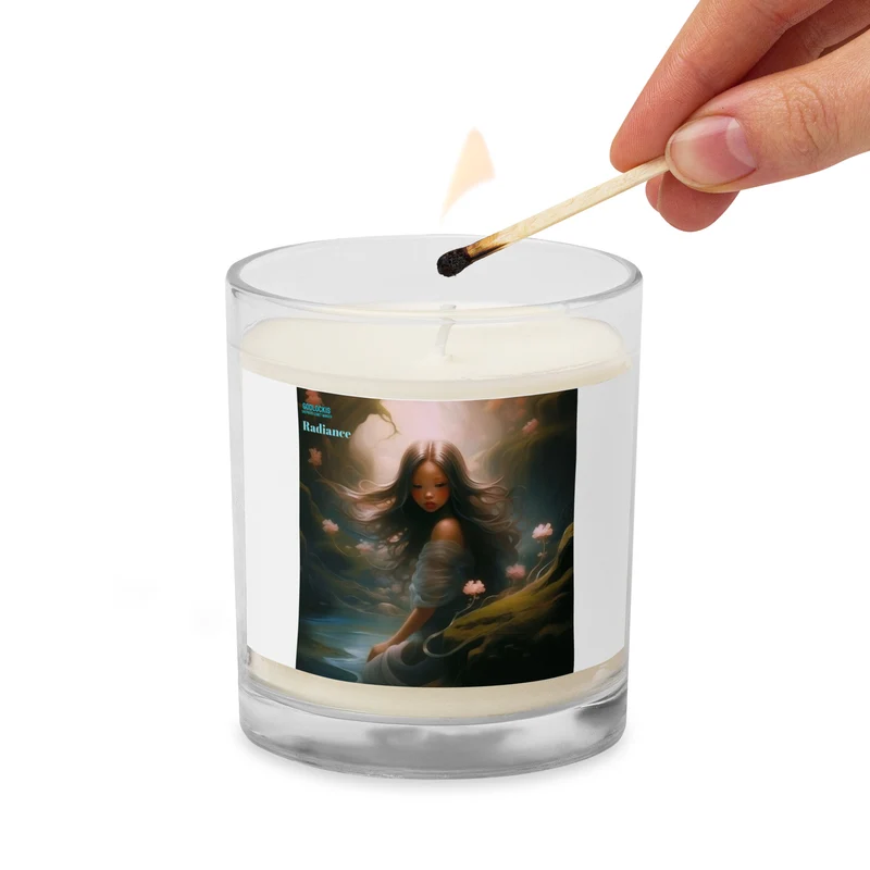 Flames of Transformation: Mama's Message of Strength and Mystery - Glass Jar Soy Wax Candle for Best Friends