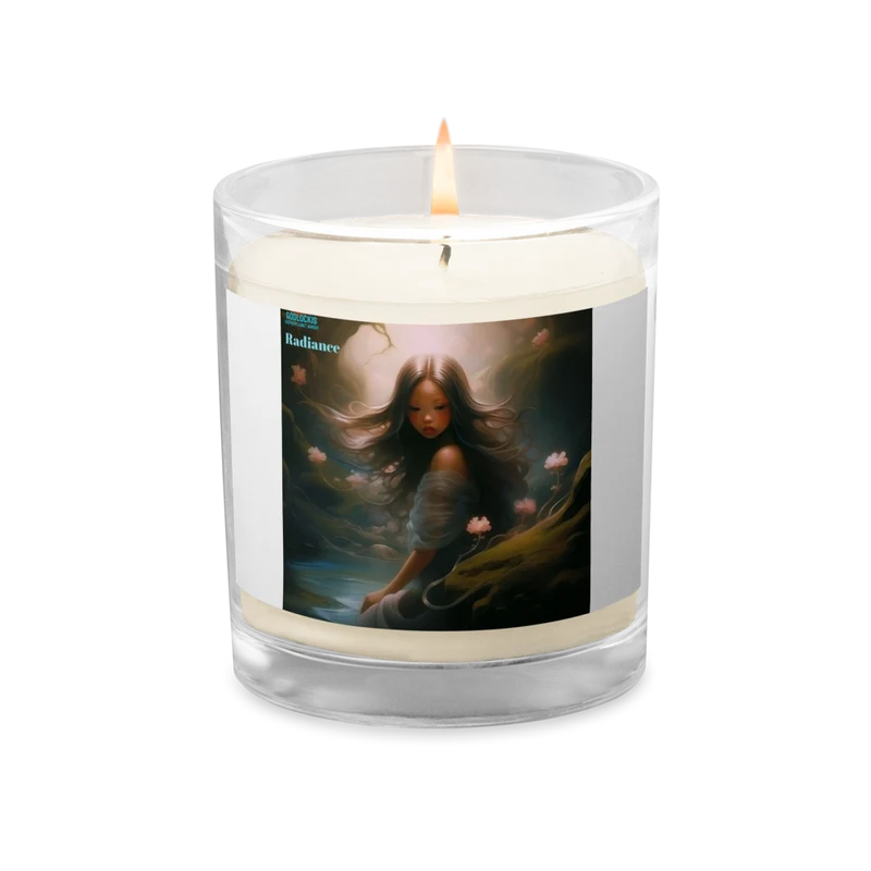 Flames of Transformation: Mama's Message of Strength and Mystery - Glass Jar Soy Wax Candle for Best Friends