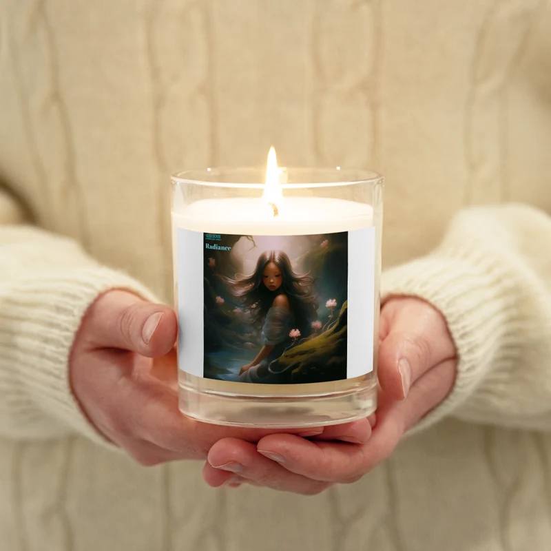 Flames of Transformation: Mama's Message of Strength and Mystery - Glass Jar Soy Wax Candle for Best Friends