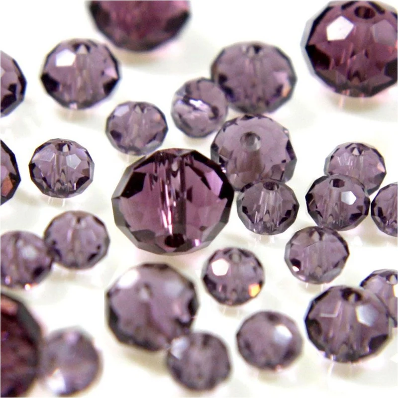 Perles cristal cz à facettes quartz de Bohème 8 mm (70 pcs)