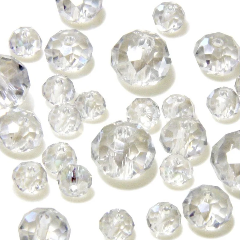 Perles cristal cz à facettes quartz de Bohème 4 mm (150 pcs)