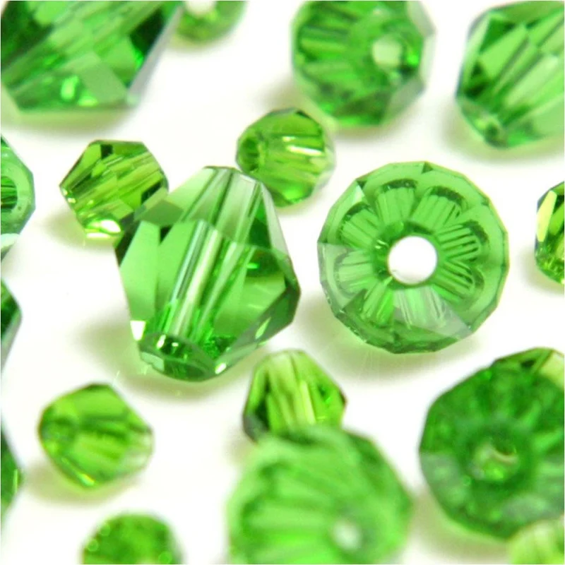 Perles cristal cz bicones quartz de Bohême 6mm (50 pcs)